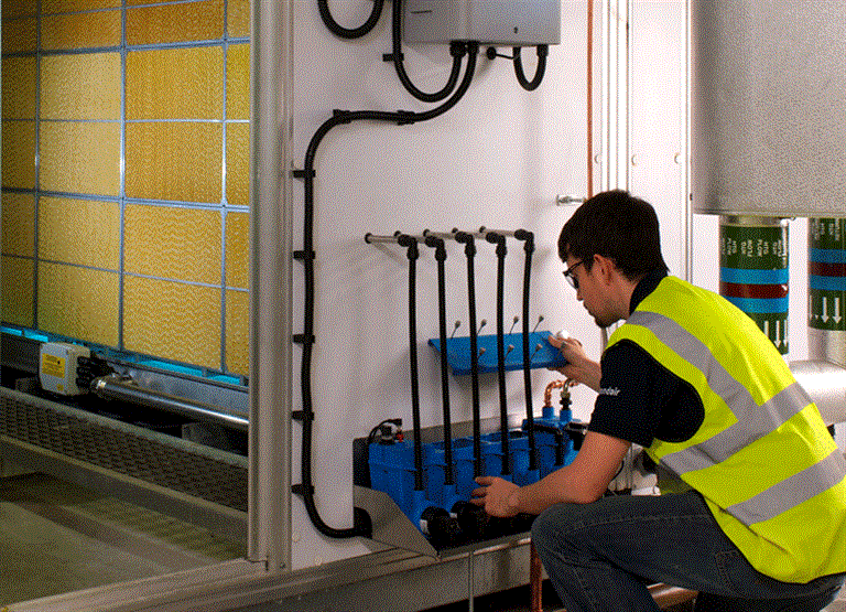 Humidifier commissioning
