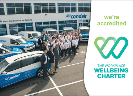 Condair Achieves Workplace Wellbeing Charter